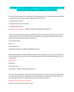 ATI HEALTH ASSESSMENT FINAL EXAM QUESTIONS AND ANSWERS 2023-2024| (VERIFIED ANSWERS).