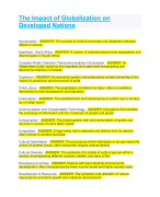 The Impact of Globalization on Developed Nations