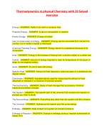 Thermodynamics in physical Chemistry with 20 Solved exercises