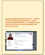 CAMILLA FRANKLIN I-HUMAN CASE STUDY | 48-YEAROLD WITH FATIGUE AND IRRITABILITY | LATEST  UPDATED CASE REVIEW WEEK 10 | SCREENSHOTS CASE  STUDY EXAM WITH ALL UPDATED ANSWERS AND  REVIEW 2024-2025