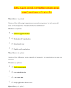 NSG 6440 EXAM WEEK 9 PREDICTOR TEST | SOUTH UNIVERSITY| A GRADED 2023-2024LATEST UPDATED VERSION