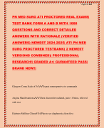 PN MED SURG ATI PROCTORED REAL EXAMS| TEST BANK FORM A AND B WITH 1000 QUESTIONS AND CORRECT DETAILED ANSWERS WITH RATIONALE (VERIFIED ANSWERS) NEWEST 2024-2025| ATI PN MED SURG PROCTORED TESTBANK( 2 NEWEST VERSIONS COMBINED)| PROFESSIONAL RESEARCH!| GRADED A+| GURANTEED PASS| BRAND NEW!!| Glasgow