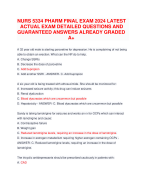 ATI RN COMPREHENSIVE PREDICTOR RETAKE WITH COMBINED PAST YEARS A+ ASSURRED QUESTIONS AND ANSWERS WITH OVER 200 Q. BRAND NEW!!!