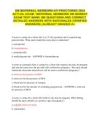 ATI RN COMPREHENSIVE PREDICTOR RETAKE WITH COMBINED PAST YEARS A+ ASSURRED QUESTIONS AND ANSWERS WITH OVER 200 Q. BRAND NEW!!!