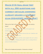 Macm 316 final exam test with all 350 questions and correct detailed answers| already graded a+|newest exam 2024-2025| brand new!!