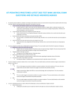 ATI HEALTH ASSESSMENT FINAL EXAM TEST BANK QUESTIONS AND ANSWERS 2024 (CORRECT ANSWERS) |AGRADE.