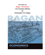 Test Bank For Ragan - Economics 14th Canadian Edition By Christopher T.S. Ragan |All Chapters, Complete Q & A, Latest 2024