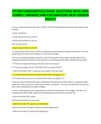 ATI RN FUNDAMENTALS EXAM QUESTIONS WITH 100%  CORRECT ANSWERS AND EXPLANATIONS NEW VERSION  2024!!