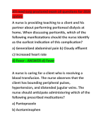 NUR 1211 Medical Surgical Exam 2- Questions and Answers 2024 UPDATE GUARANTEED TO PASS