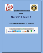 Nur 2513 Exam 1