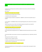 Nursing Theory Exam For 2024 update with correct answers  graded A+