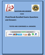 Picat/Asvab Bundled Exams Questions  and Answers