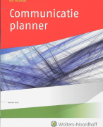Samenvatting Communicatieplanner