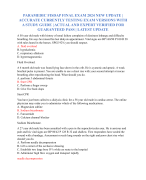 PARAMEDIC FISDAP FINAL EXAM 2024 NEW UPDATE |  ACCURATE CURRENTLY TESTING EXAM VERSIONS WITH  A STUD