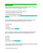 Nursing Theory Exam For 2024 update with correct answers  graded A+