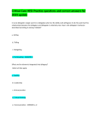 Nursing Theory Exam For 2024 update with correct answers  graded A+