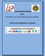 AMLS POST-TEST EXAM QUESTIONS AND ANSWERS