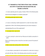 ATIFUNDAMENTALSPROCTOREDRETAKEEXAM2VERSIONS  EACH WITH 70 QUESTIONS AND NGNQUESTIONS2023 GRADEDA+/UPDATED