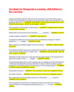 Test Bank for Managerial Accounting