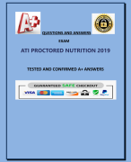 ATI PROCTORED NUTRITION