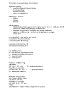 Aantekeningen van het tweede hoorcollege psychologie