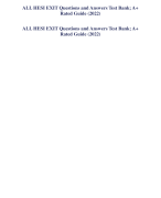 ATI EXIT EXAM CORRECT AND VERIFIED STUDY GUIDE LATEST  UPDATED 2022