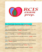 Wes Todd Study Questions And Answers (A+)