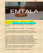 EMTALA Updated 2024 REAL EXAM PACKAGE DEAL