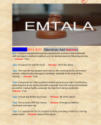 EMTALA 2024-2025  /Questions And Answers
