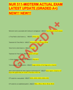 NUR 511-MIDTERM ACTUAL EXAM  LATEST UPDATE   NEW!!! NEW!!! 