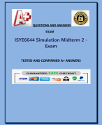 ISYE6644 Simulation Midterm 2 - Exam