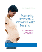 Maternity Newborn and Women’s Health Nursing A Case-Based Approach 1st Edition  O’Meara Test Bank ALL CHAPTERS