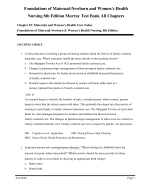 Test Bank For Maternal Child Nursing Care 7th Edition by  Shannon E. Perry | Marilyn J. Hockenberry | Mary Catherine  Cashion Chapter 1-50 Complete Guide 2024
