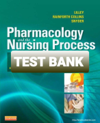 Test Bank For Clayton’s Basic Pharmacology for Nurses 19th Edition  By Michelle J. Willihnganz | Samuel L. Gurevitz |Bruce Clayton  Complete 