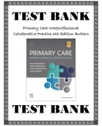 Primary Care Interprofessional  Collaborative Practice 6th Edition Buttaro  TEST BANK