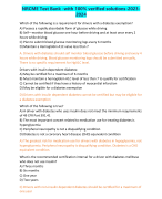 NRCME Test Bank -with 100% verified solutions-2023- 2024