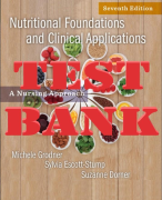 TEST BANK FOR  Nutritional Foundations and Clinical Applications: A Nursing Approach  7th Edition