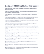 Sociology 101 Straighterline final exam 2024|2025 Latest