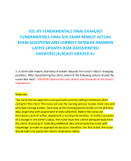 501 ATI FUNDAMENTALS FINAL EXAM/ATI FUNDAMENTALS FINAL 501 EXAM NEWEST ACTUAL EXAM QUESTIONS AND CORRECT DETAILED ANSWERS LATEST UPDATES 2024-2025(VERIFIED ANSWERS)|ALREADY GRADED A+