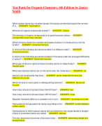 Test Bank for Organic Chemistry, 6th Edition by Janice Smith
