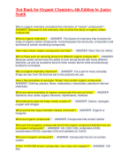 Test Bank for Organic Chemistry, 6th Edition by Janice Smith