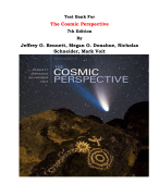 Test Bank For The Cosmic Perspective 7th Edition By Jeffrey O. Bennett, Megan O. Donahue, Nicholas Schneider, Mark Voit |All Chapters, Complete Q & A, Latest 2024|