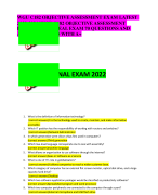 WGU C182 OBJECTIVE ASSESSMENT EXAM LATEST  2022-2024