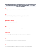 SHP FINAL EXAM QUESTIONS AND CORRECT DETAILED ANSWERS  ACTUAL EXAM LATEST UPDATE 2024 GRADED A+ WITH 100%  VERIFIED ANSWERS