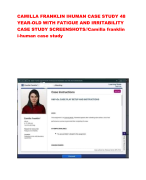 CAMILLA FRANKLIN IHUMAN CASE STUDY 48  YEAR-OLD WITH FATIGUE AND IRRITABILITY CASE STUDY SCREENSHOTS//Camilla franklin  i-human case study