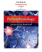 Test Bank For Pathophysiology 7th Edition by Jacquelyn Banasik Chapter |All Chapters, Complete Q & A, Latest 2024|