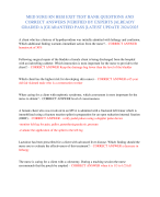 LATEST 2024-2025 ANCC FNP  EXAM QUESTIONS WITH CORRECT  ANSWERS