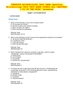 OPENSTAX MICROBIOLOGY TEST BANK OpenStax  Microbiology THIS TEST BANK COVERS ALL CHAPTERS  1-26 OF T