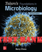 TEST BANK FOR MICROBIOLOGY FOR THE HEALTHCARE PROFESSIONAL  2nd Edition by VanMeter