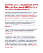 CPCU 552 Exam Latest 2024-2025| CPCU  552 Actual Exam Update 2024 Questions  and Correct Answers Rated A+ | Verified CPCU 552 Exam Latest 2024-2025 Quiz with Accurate Solutions Aranking Alpass